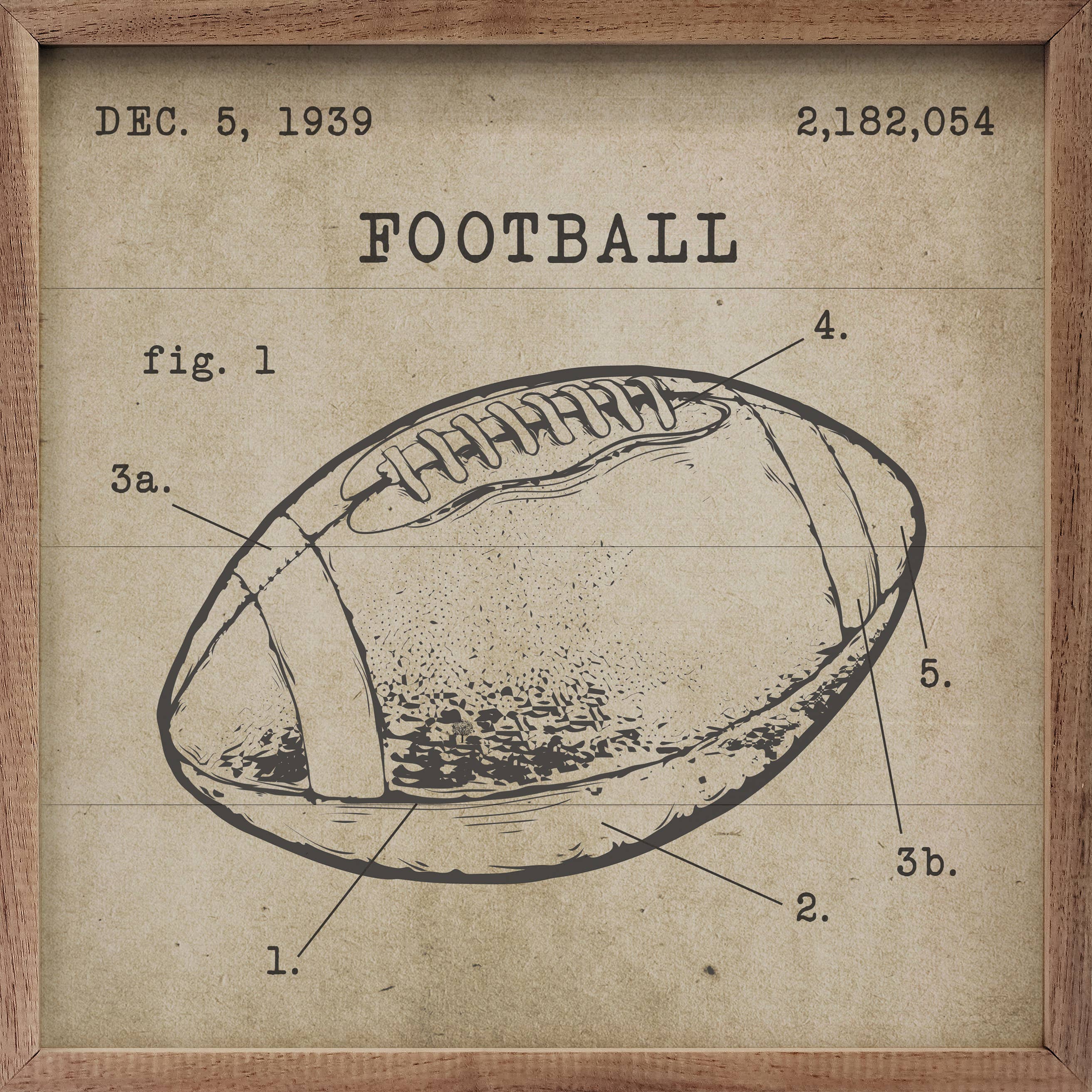 Football Patent Brown 1