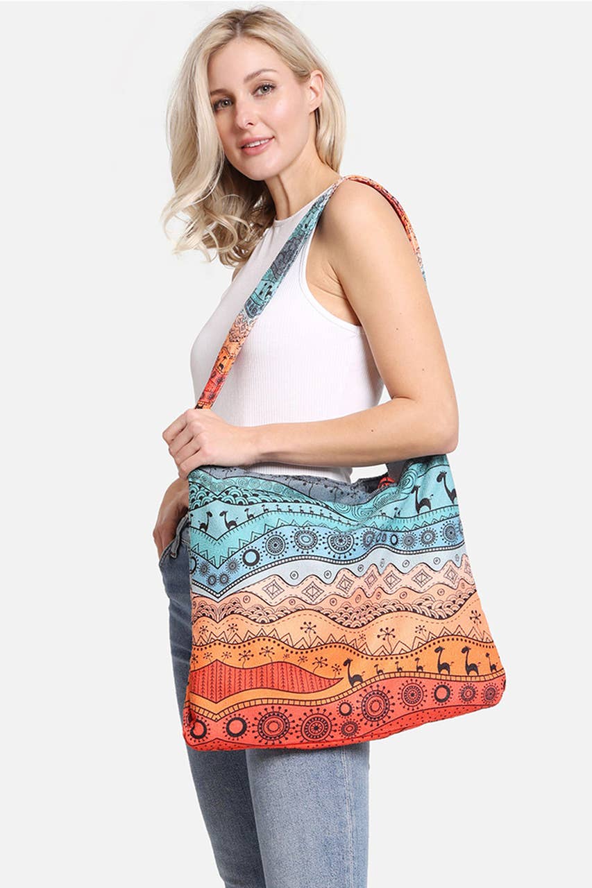 Desert Theme Print Beach Towel Bag 4