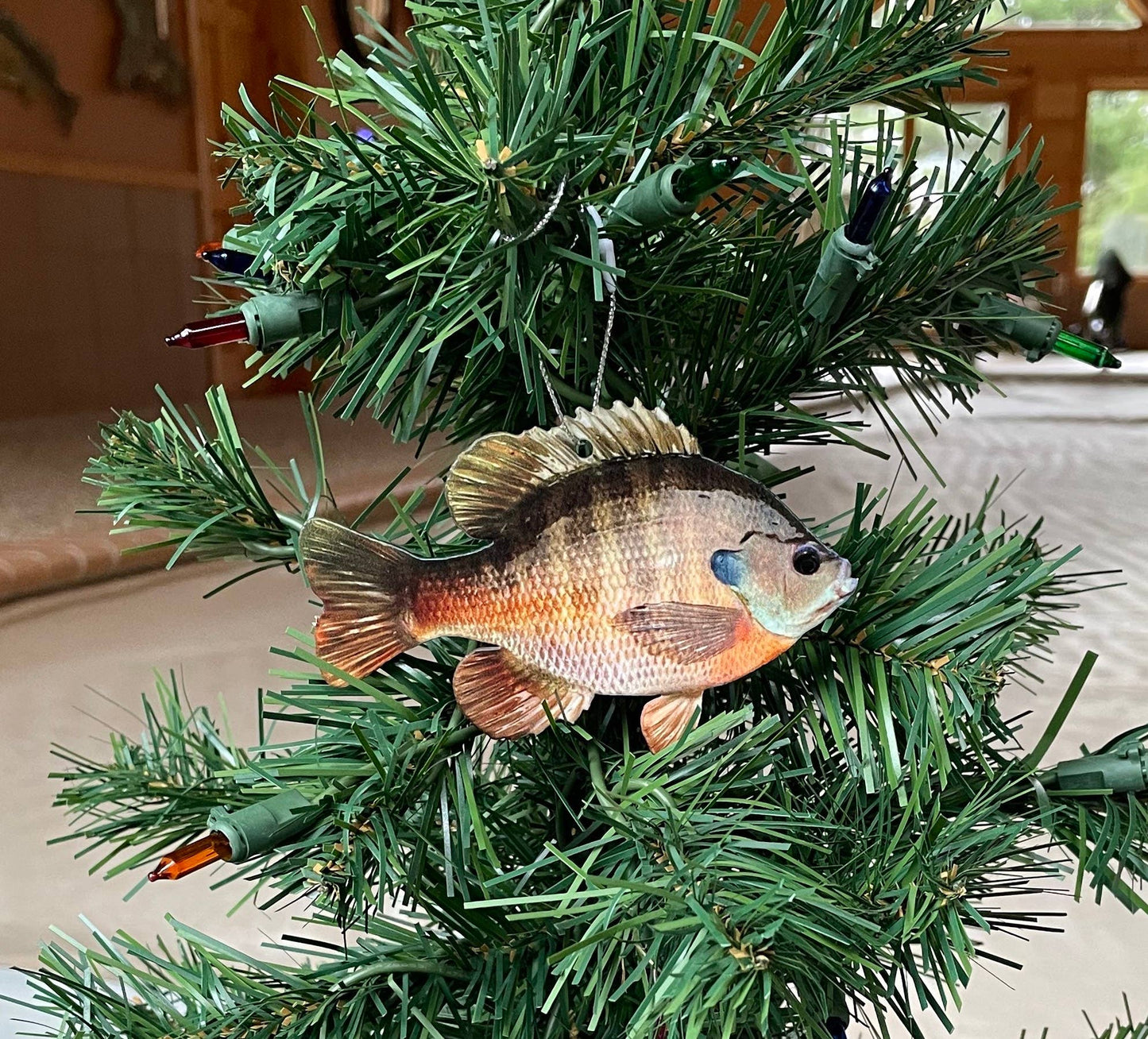 Bluegill Fish Ornament, Christmas Bluegill Fish Ornaments