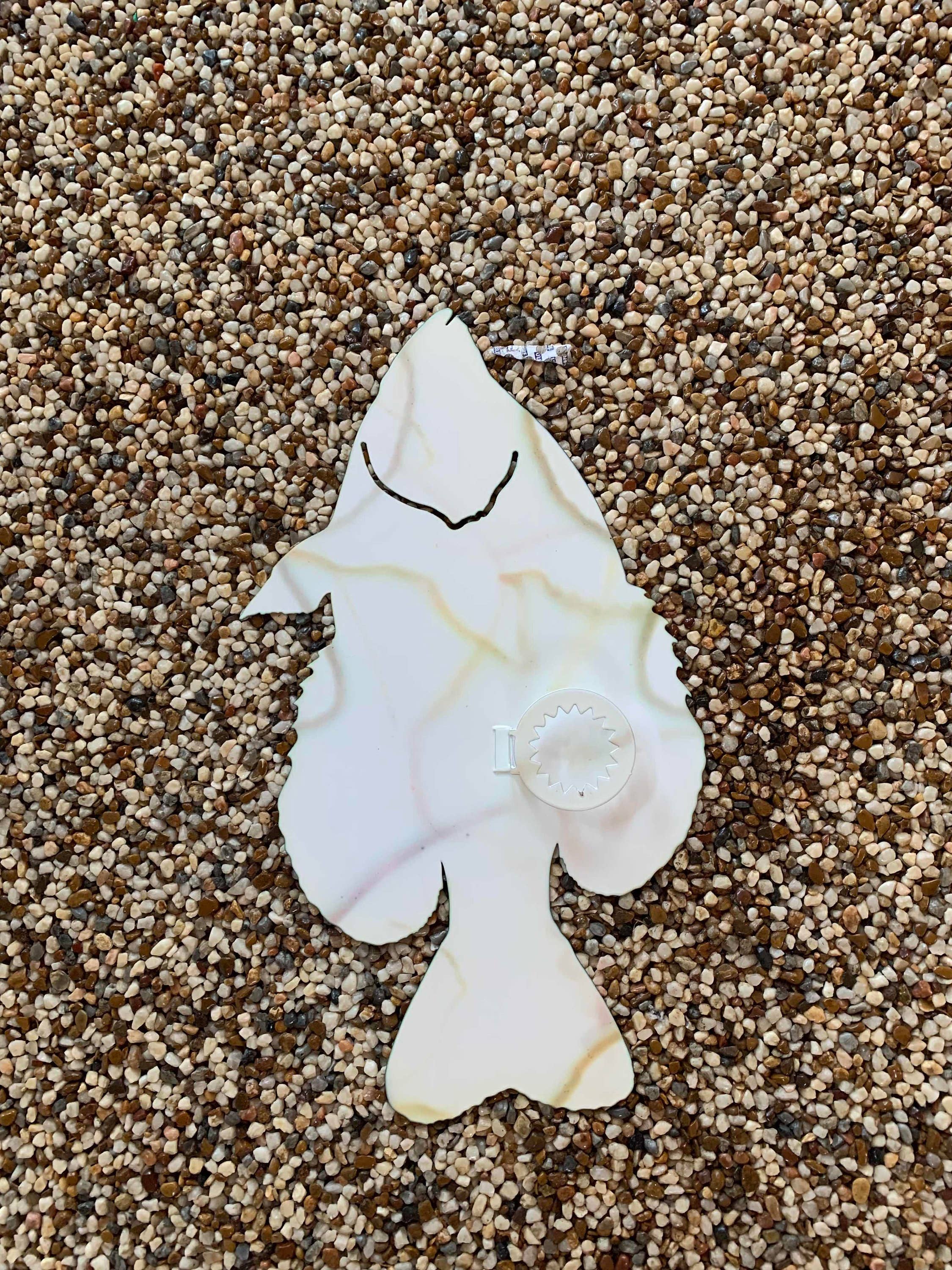 Crappie Replica - Crappie Wall Mount - 2D Metal Closed Mouth 4