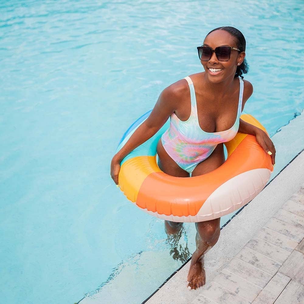 Inflatable Pool Tube Good Vibes Collection Waves 36 Inch 4