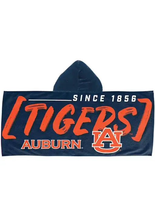 NCAA Auburn Tigers Hooded Beach Towel, 22" x 51" 2