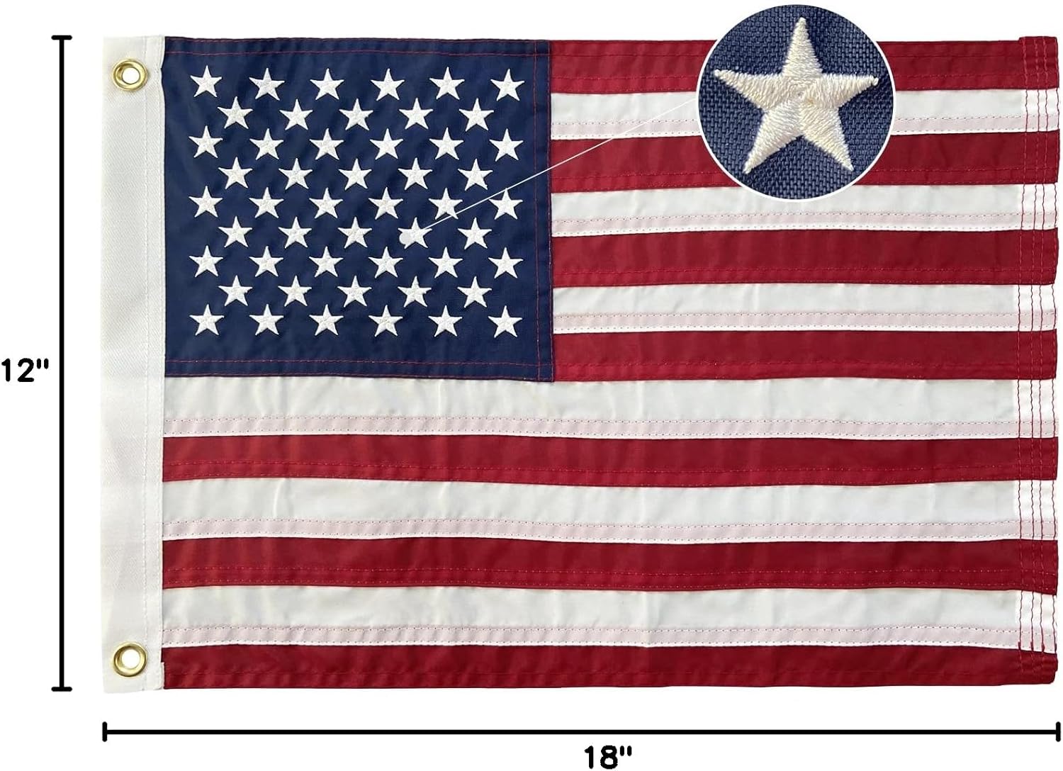 American Flag 12x18 Boat Flags Outdoor Heavy Duty in USA 2