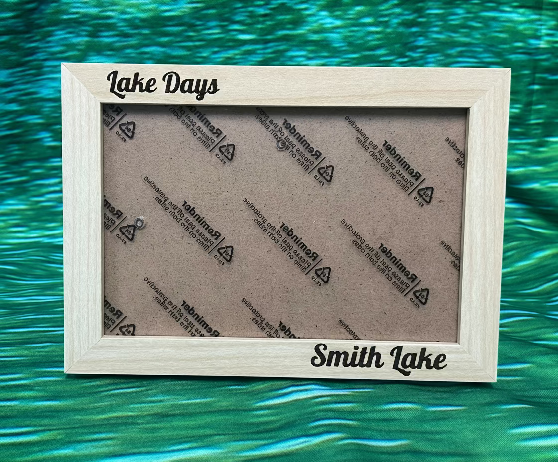 Smith Lake Wooden Picture Frame 4x6 - Natural