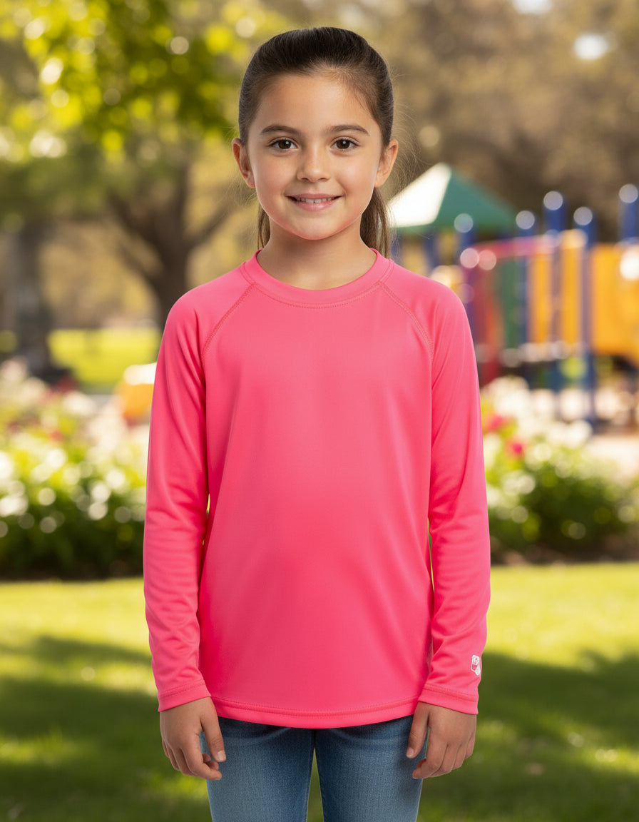 Banana Boat Girls Long Sleeved Rash Guard UPF 50+