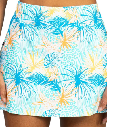 Waikiki Beach Missy Side Zipper Swim Skirt w/ Pockets