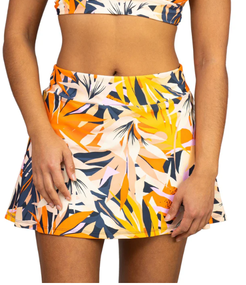 Wanderlust Missy Side Zipper Swim Skirt w/ Pockets