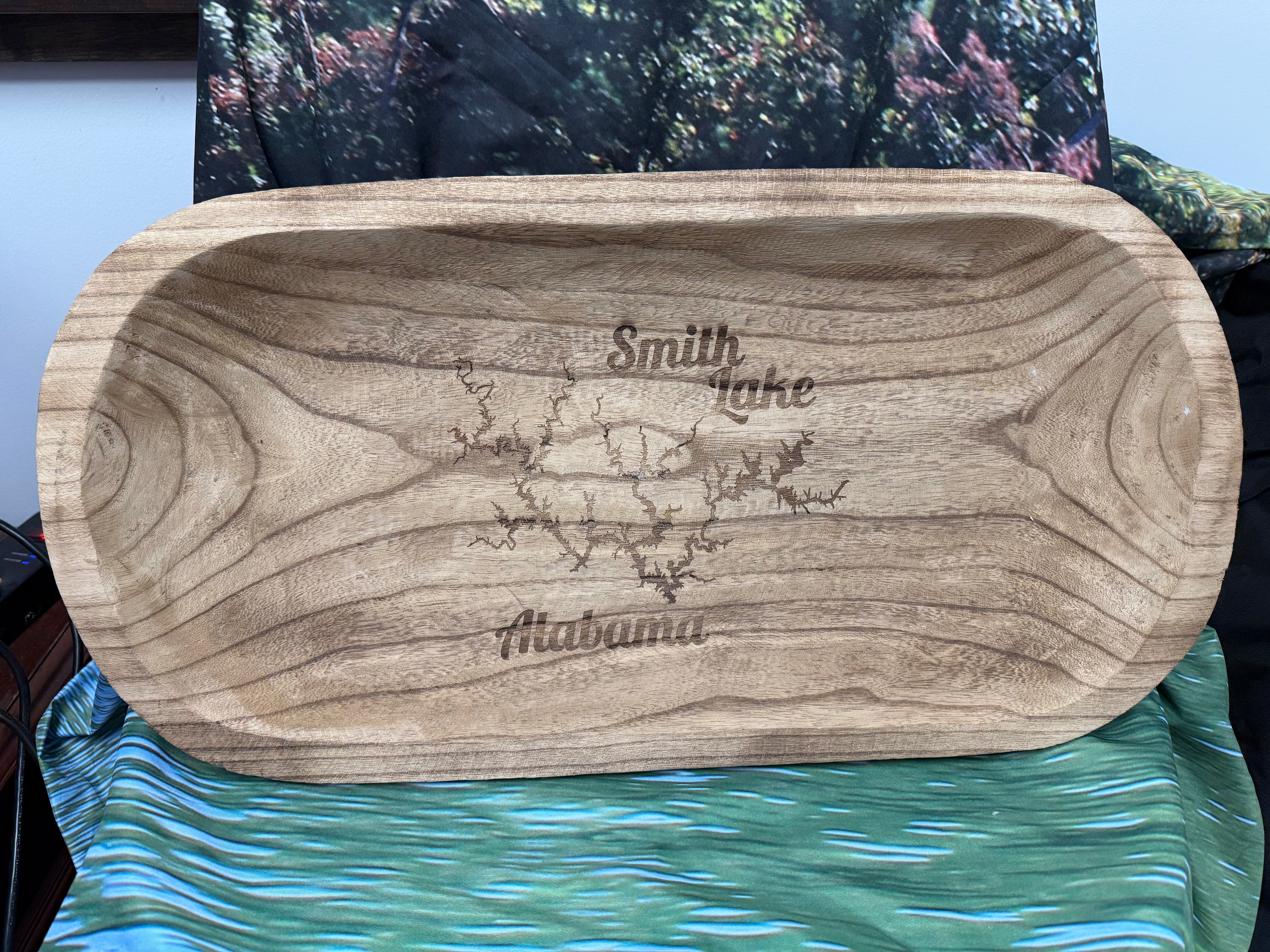Smith Lake Display Wooden Dough Bowl 22.5 x 11.5 1