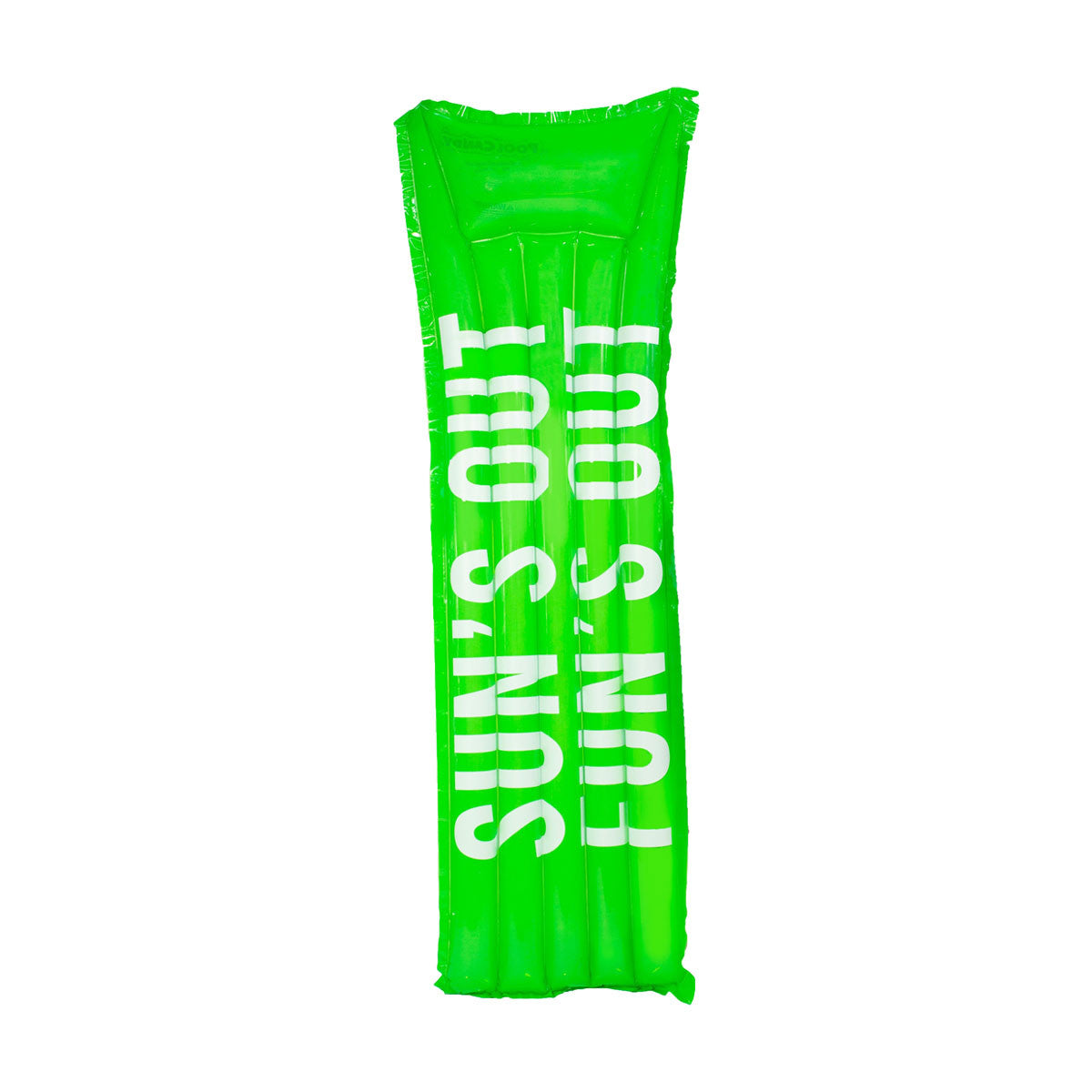 SplashParty Pillow Raft  - Sour Apple Green - "Sun's Out, Fun's Out" 1