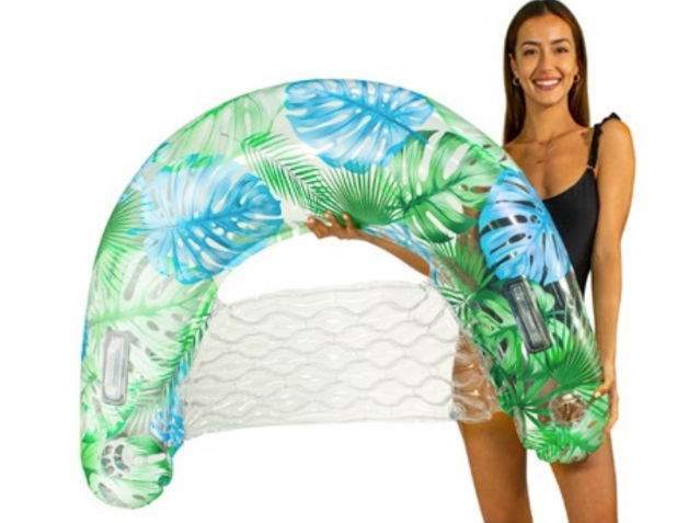 Sun Chair 48in Jumbo- Clear Tropical Palms 2