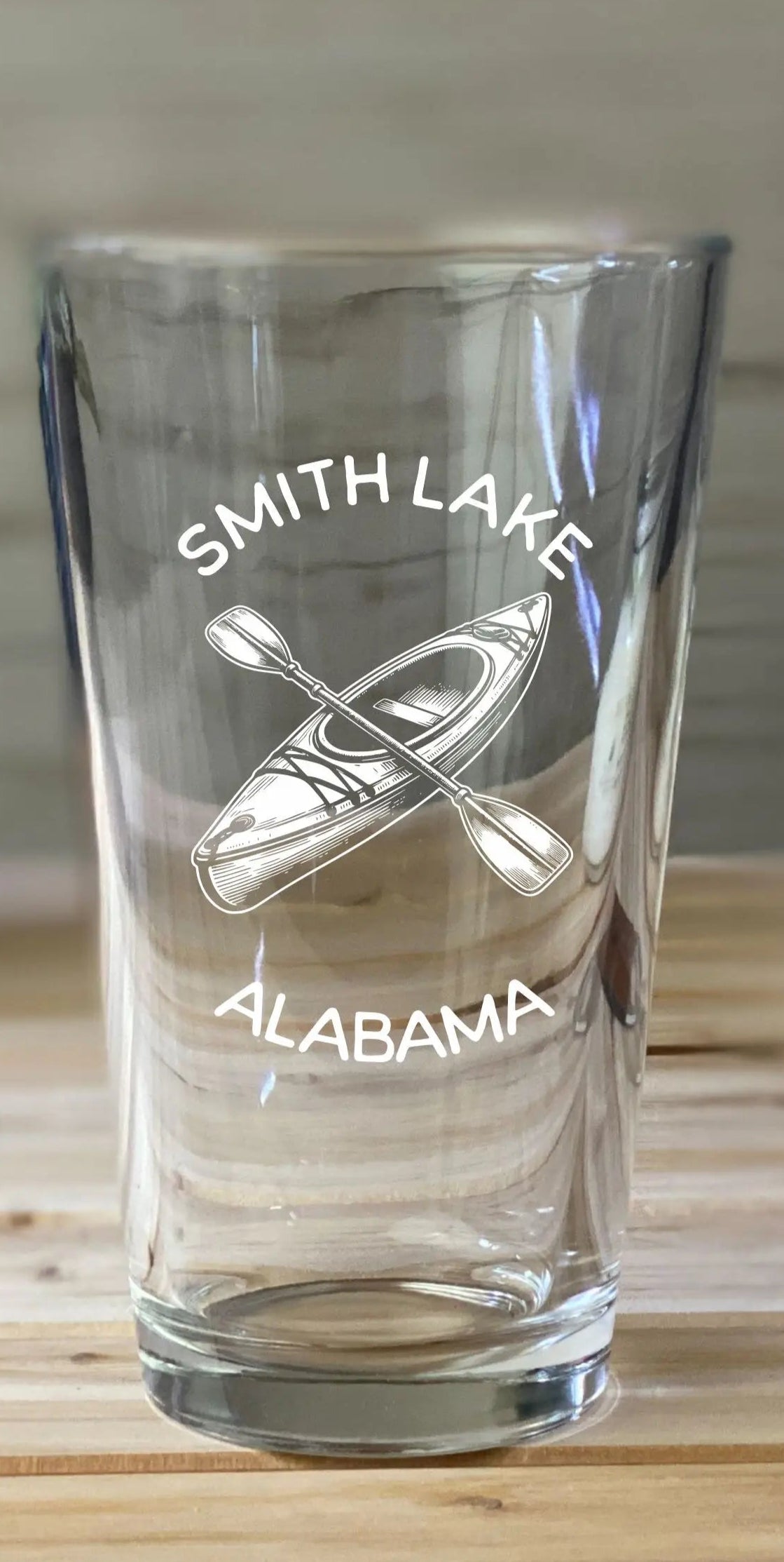 Smith Lake Kayak-  Pint glass 1