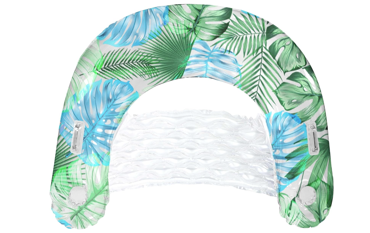 Sun Chair 48in Jumbo- Clear Tropical Palms 3