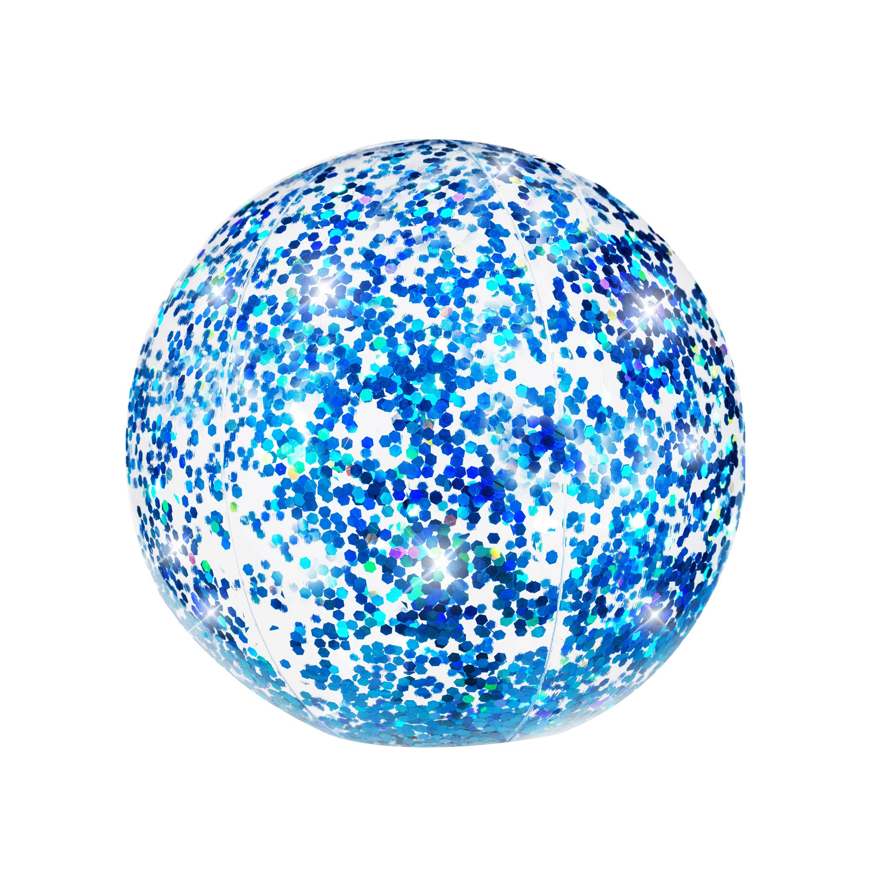 SplashParty 13.75 inch Jumbo Aqua Glitter Beach Ball 1