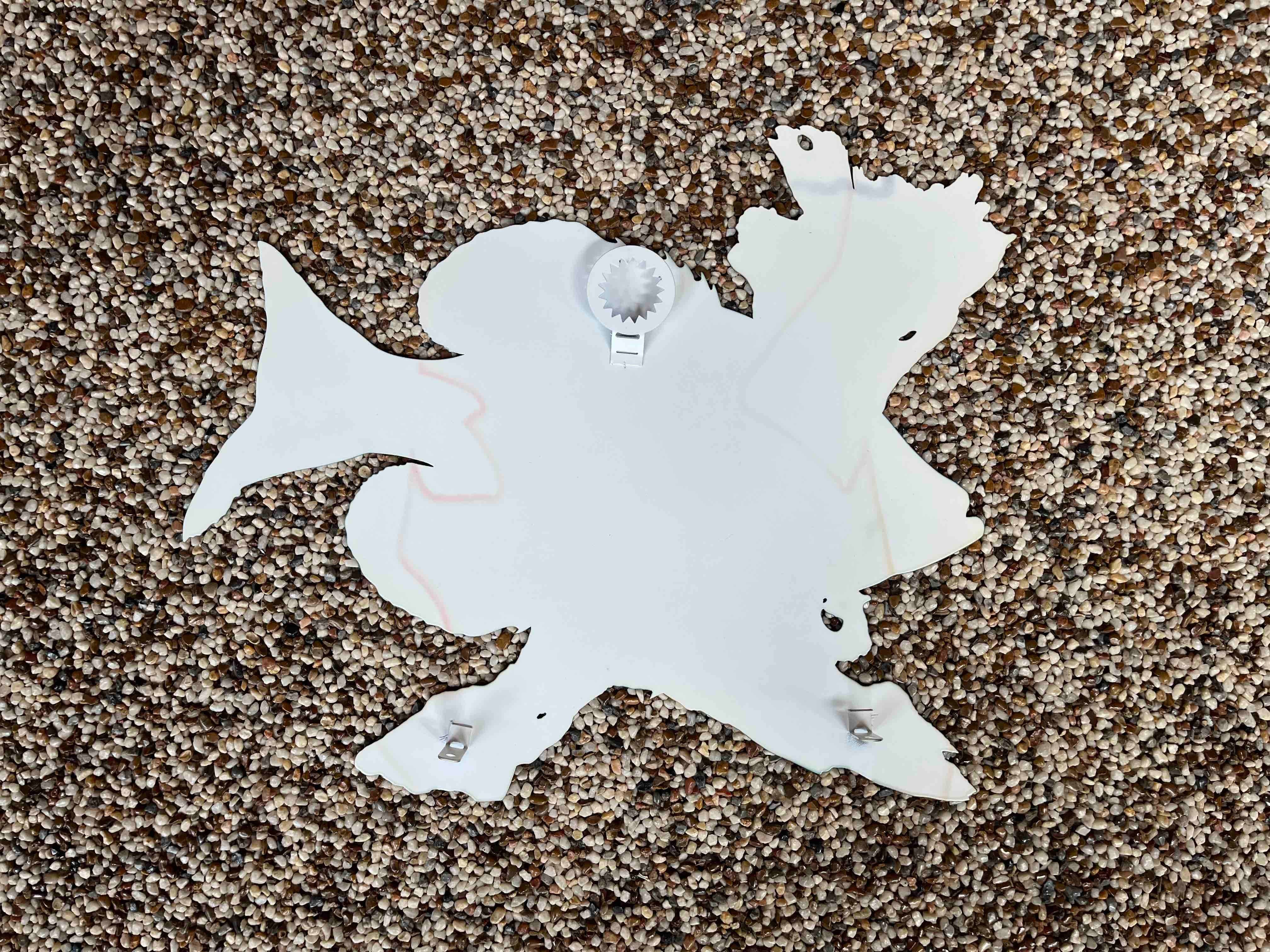 18 Inch Crappie Replica Driftwood Scene 2D Metal 4