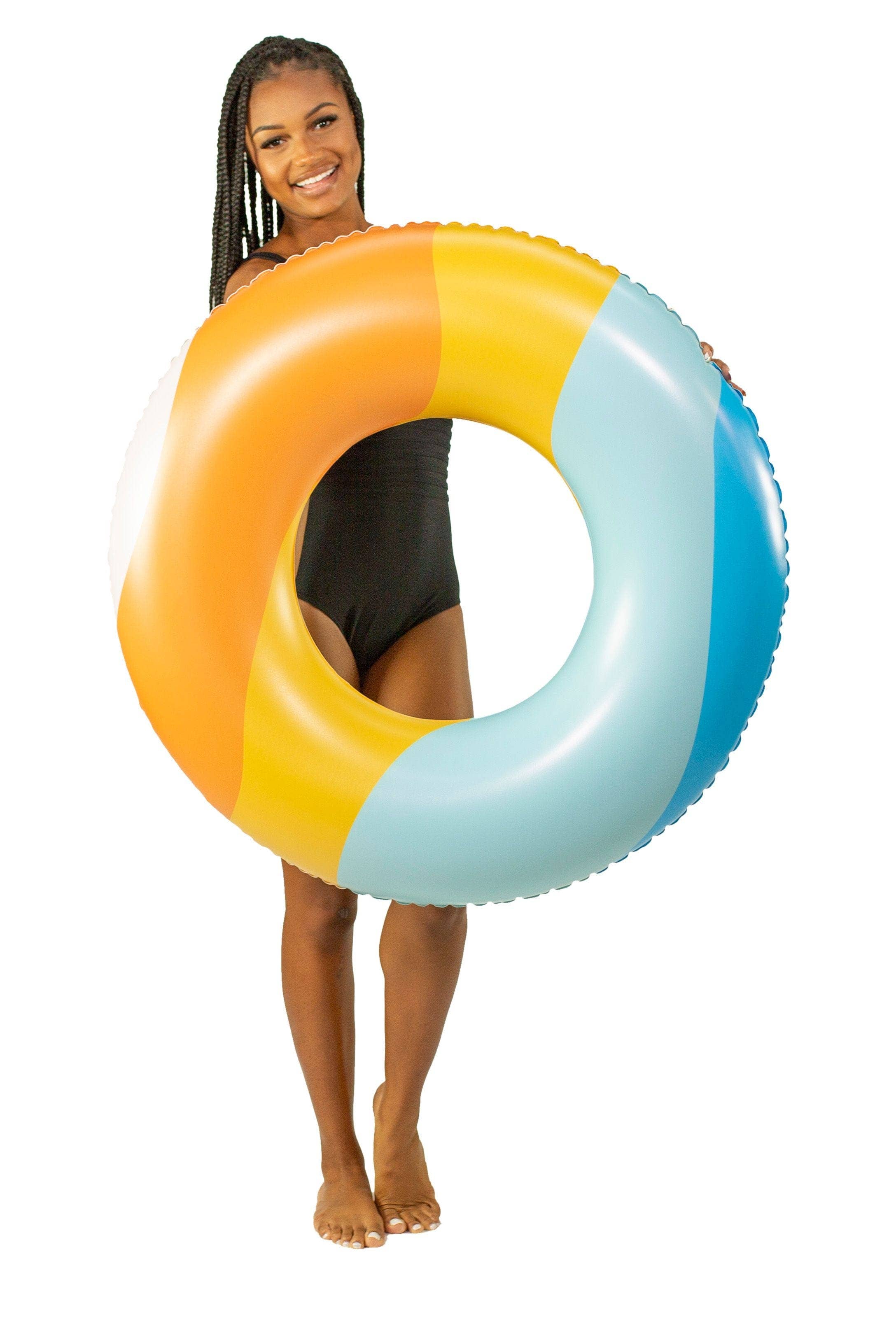 Inflatable Pool Tube Good Vibes Collection Waves 36 Inch 3