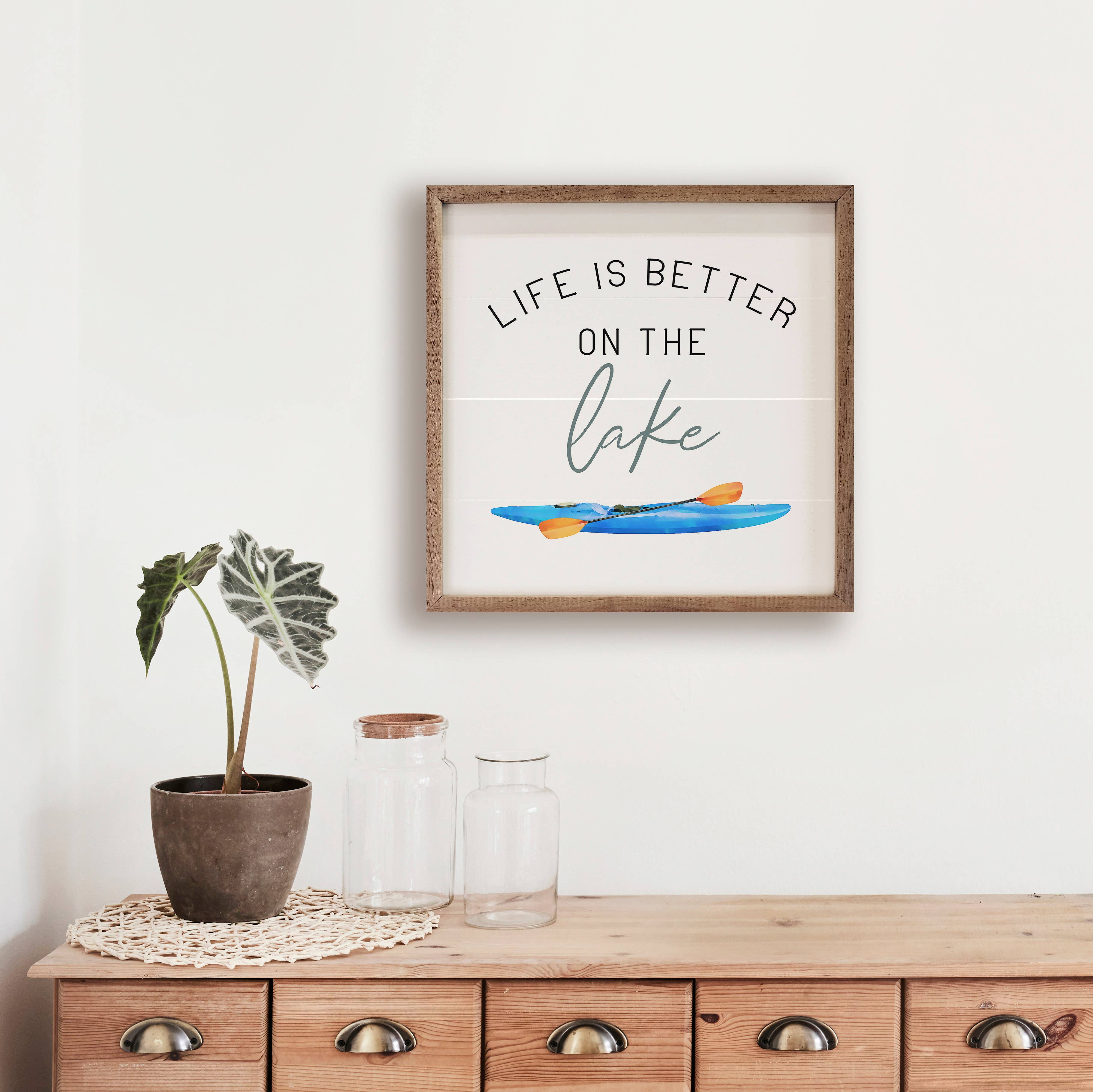 Life Is Better On The Lake Kayak White 7