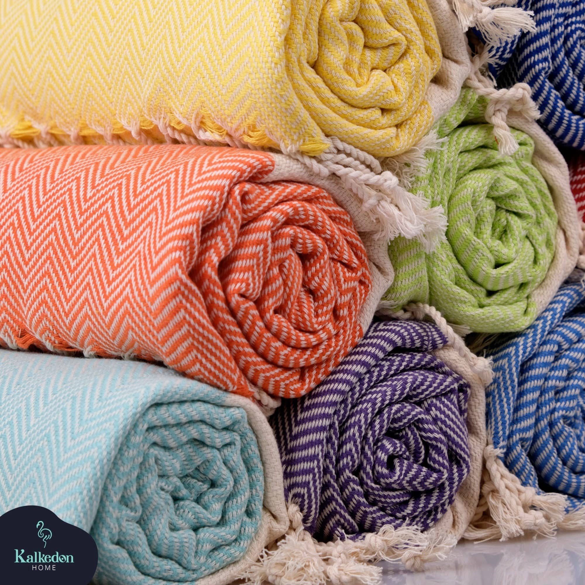 Herringbone Turkish Towel| Personalized Towel | Peshtemal 9