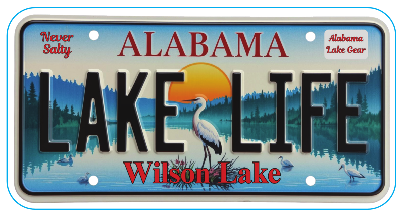 Lake Life Alabama License Plate Magnet 3