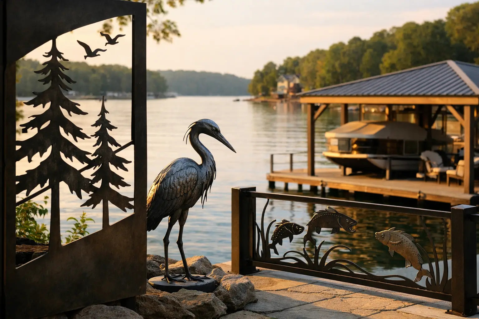 Metal Artwork for Smith Lake Homes and Docks