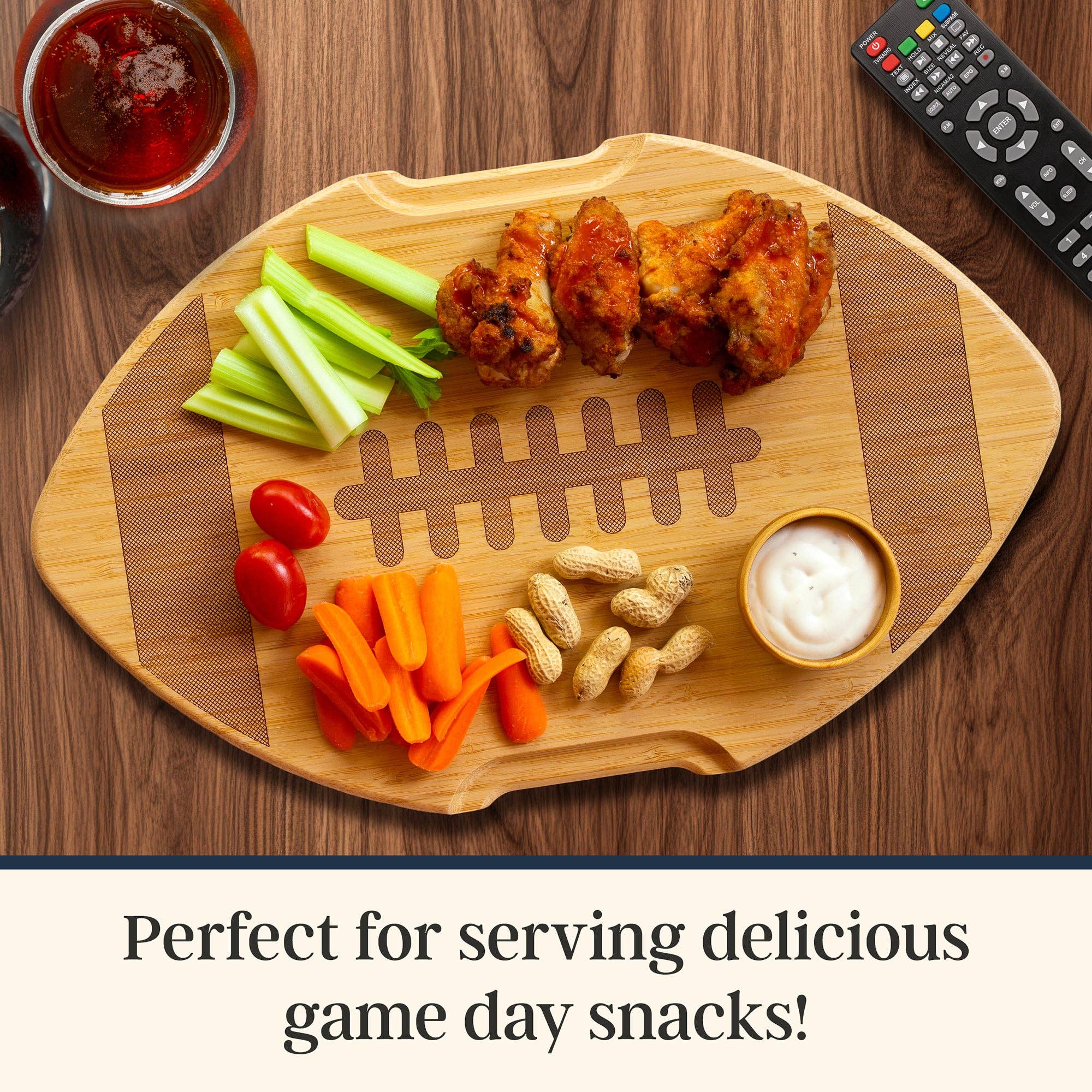 Football Charcuterie Board with Lid 6