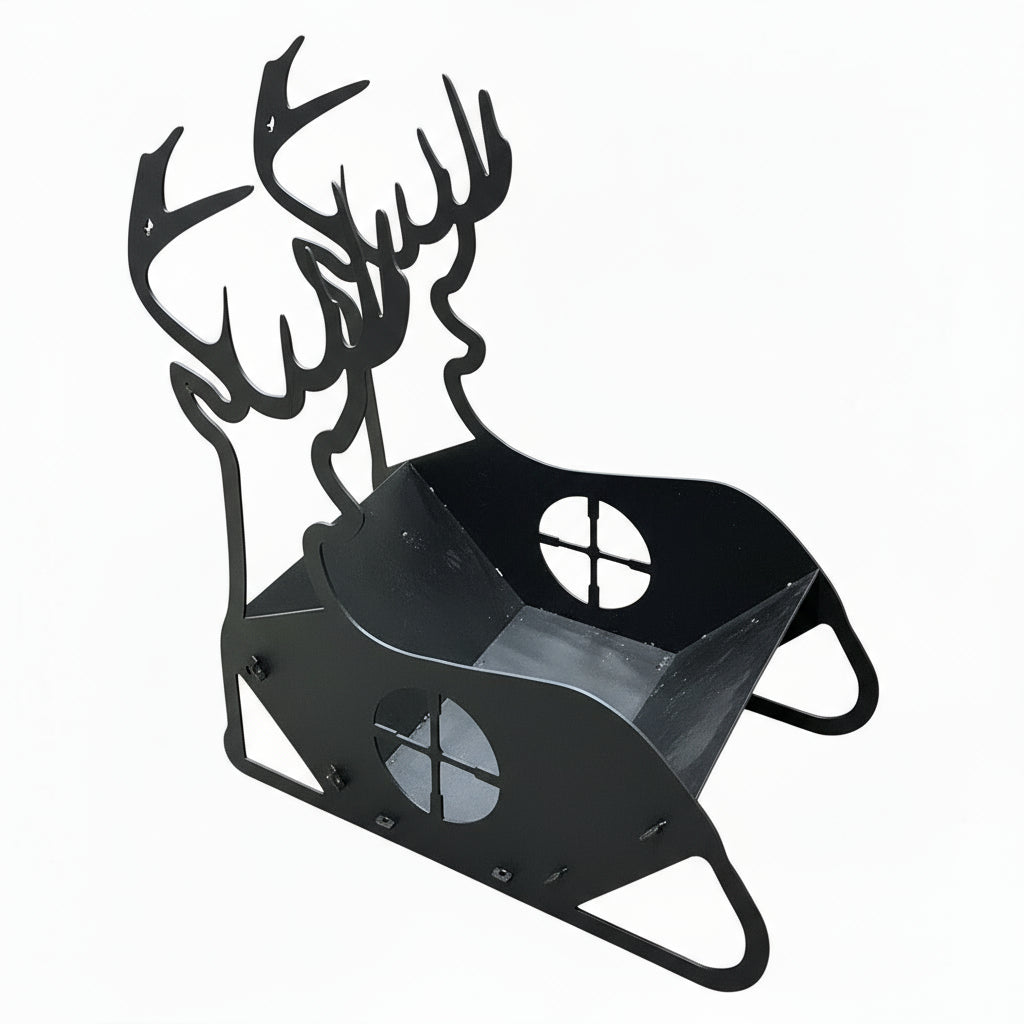 Wood Fire Pit - 20x27" Customizable and Packable 10