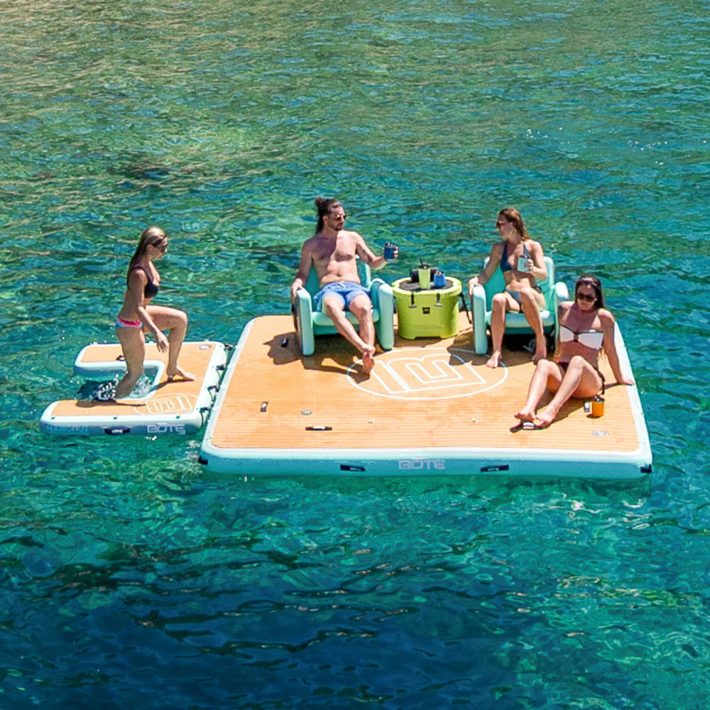 Bote Hangout 10' Dock and Swim Package with Electric Pump 1