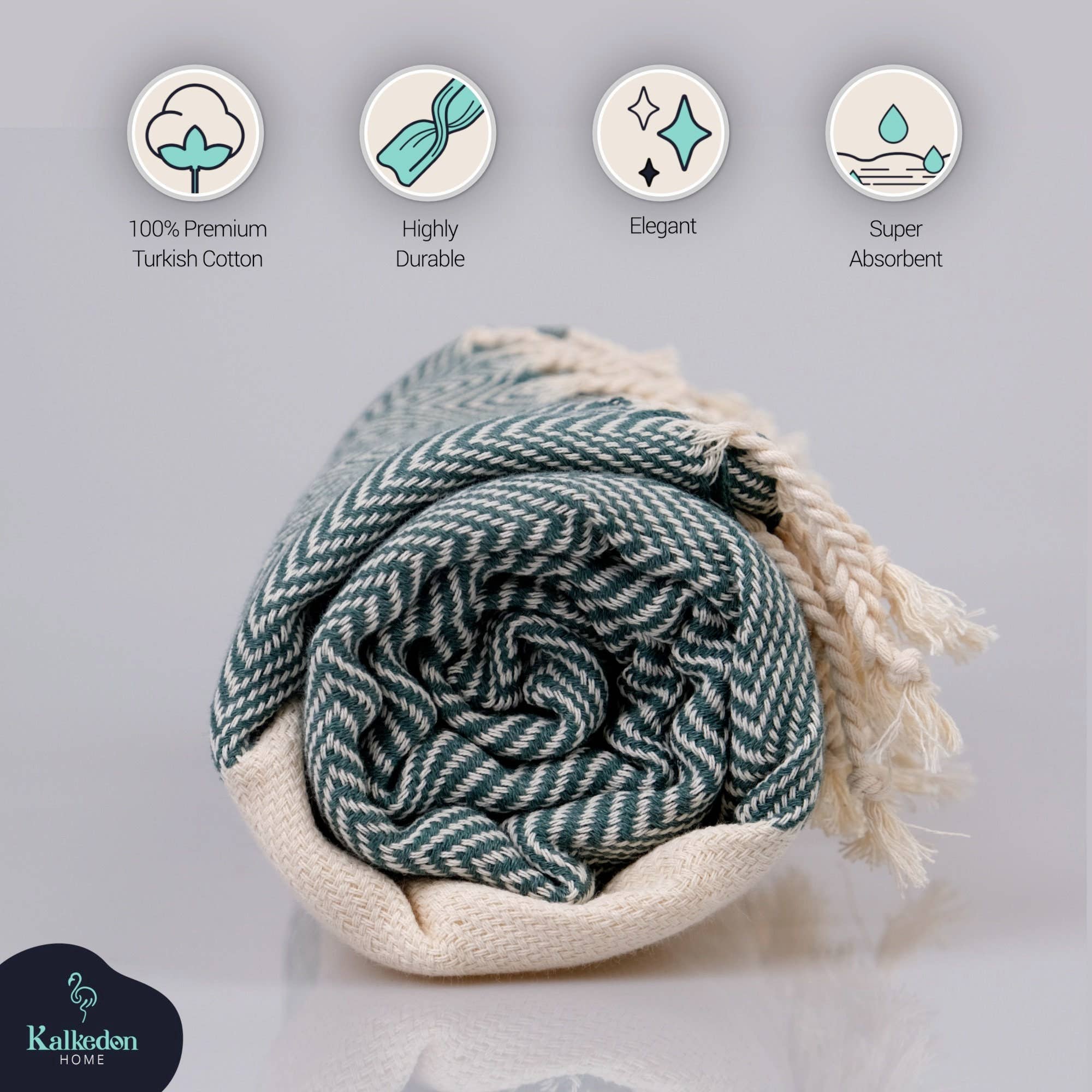 Herringbone Turkish Towel| Personalized Towel | Peshtemal 13