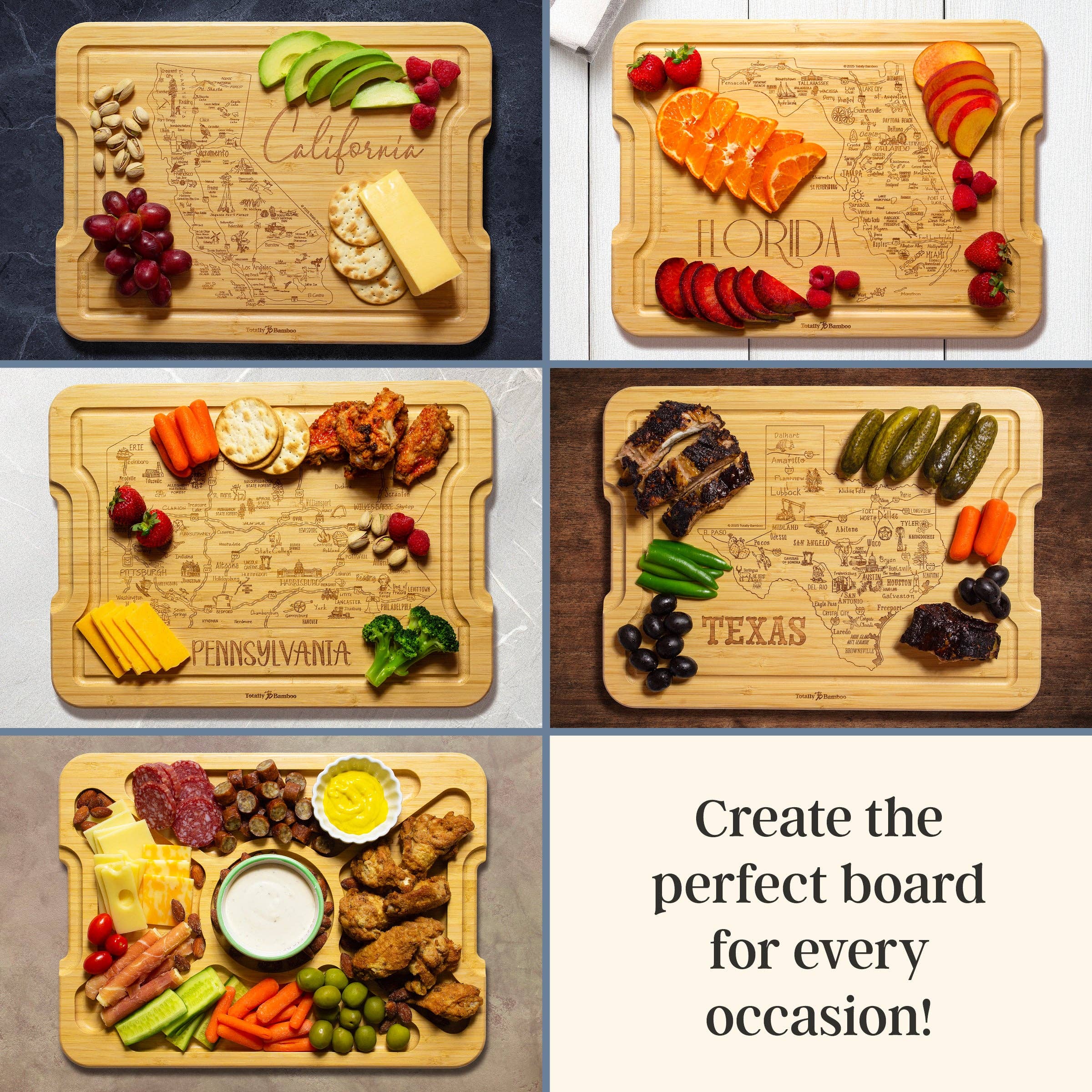 Alabama Charcuterie Board with Lid, Flip, Serve & Store™ 3