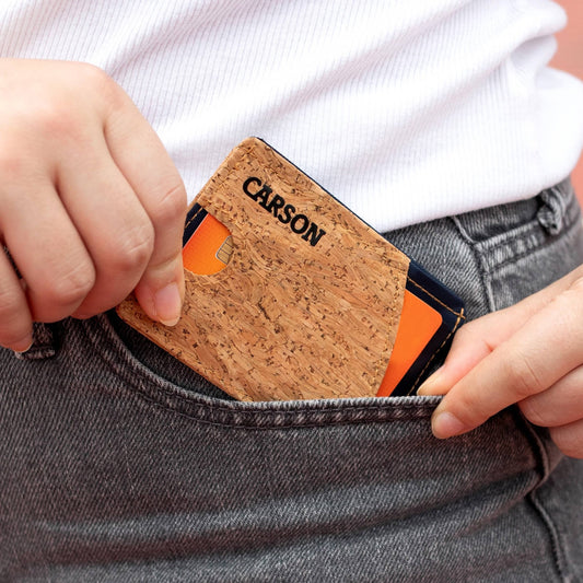 Compact Wallet Made from Organic Cork Material - 4 Assorted