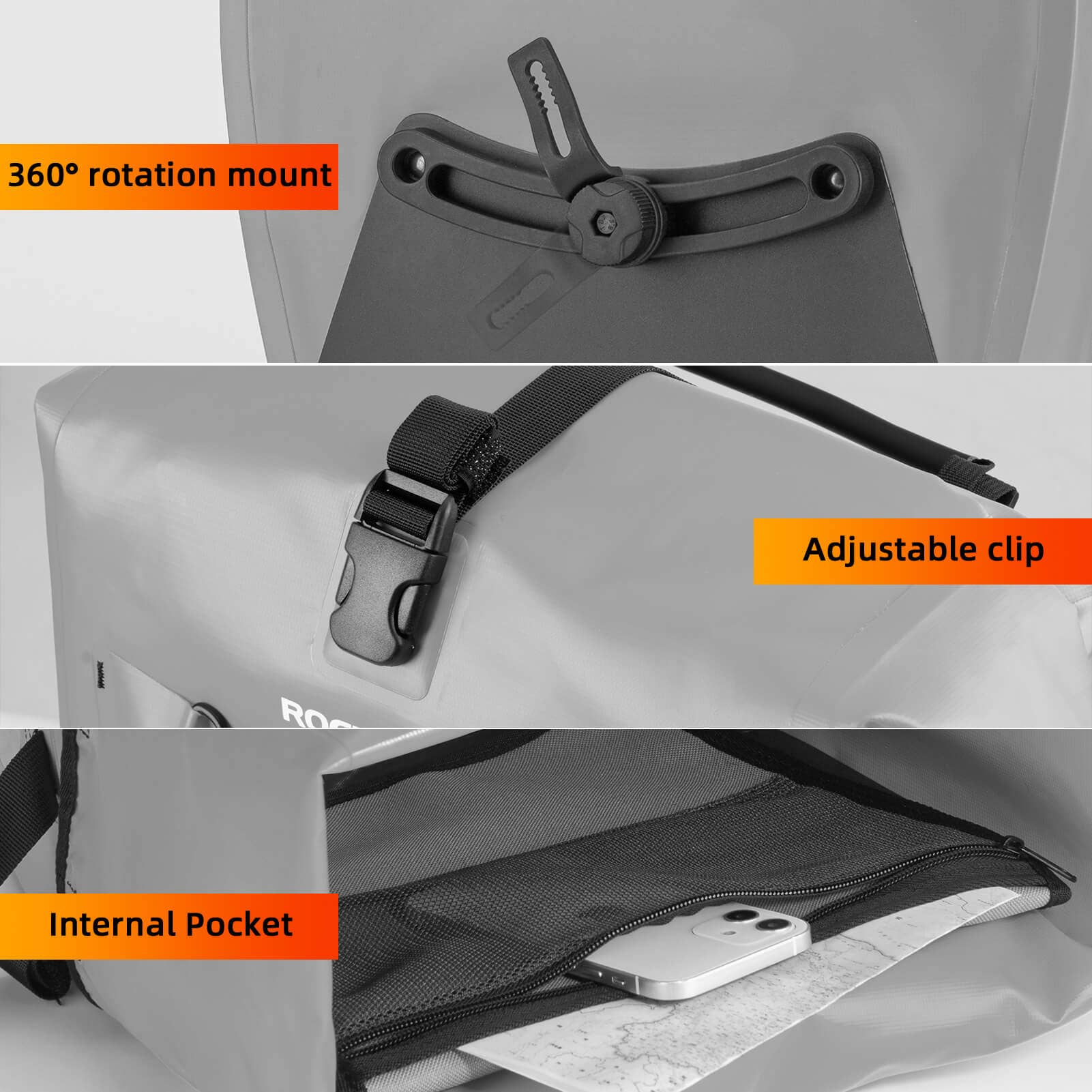 Fully Waterproof Bike Pannier Large Capacity 21
