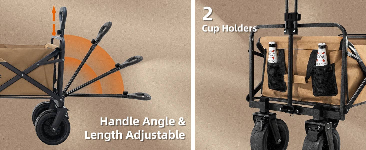 Foldable Expandable Camping Wagon-150L 10