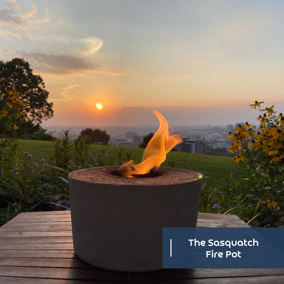 Simply Lit Fire Pots Sasquatch (8” x 5”) – Larger, 15-pound pot