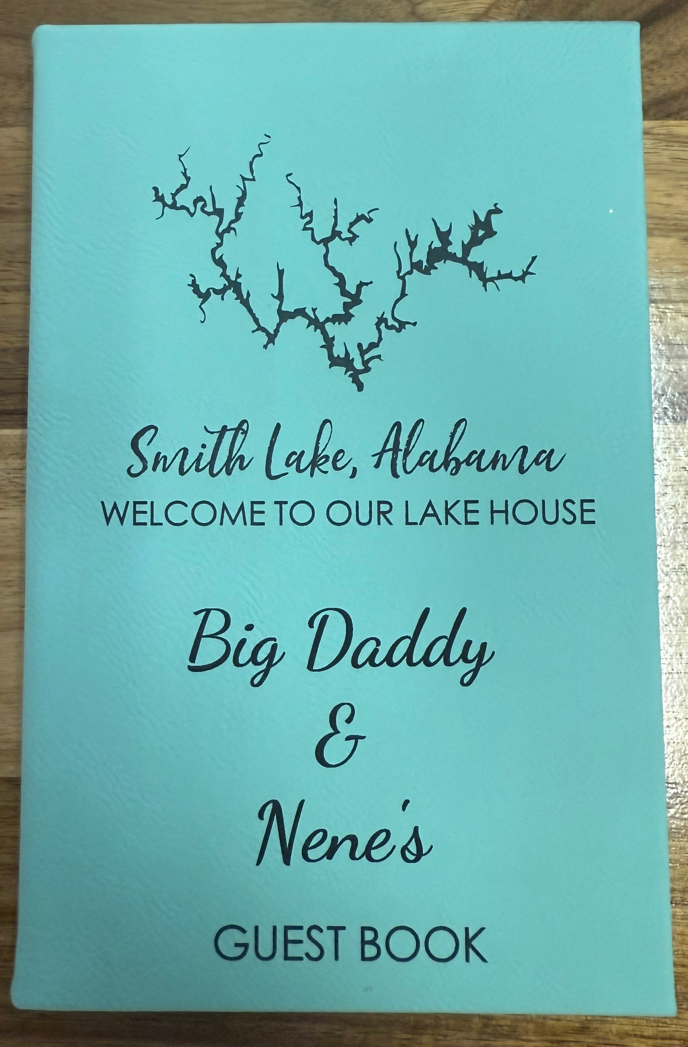 Smith Lake Alabama Guest Book Journal - Optional Name Engraving 4