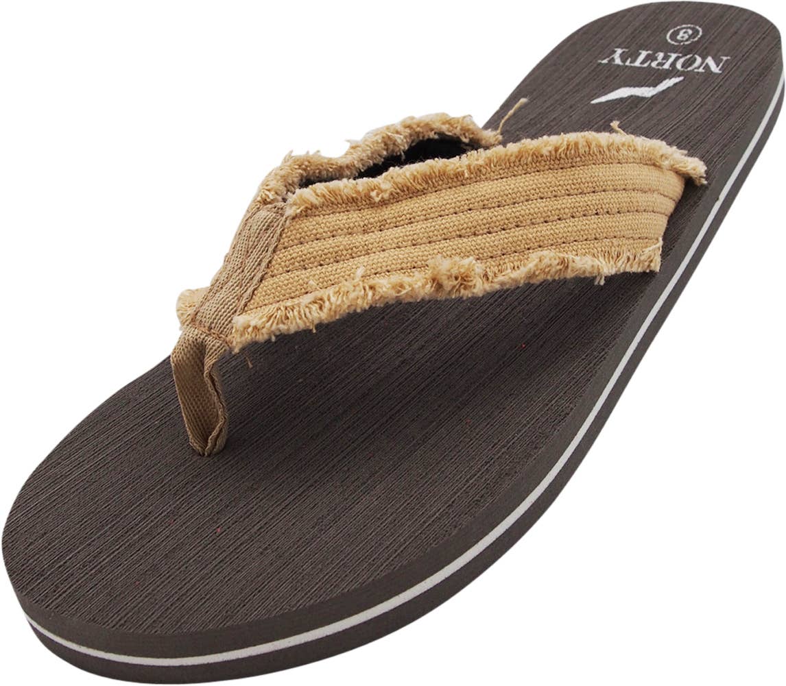 NORTY Men's Lightweight Canvas  Sandal - 40572 - Tan