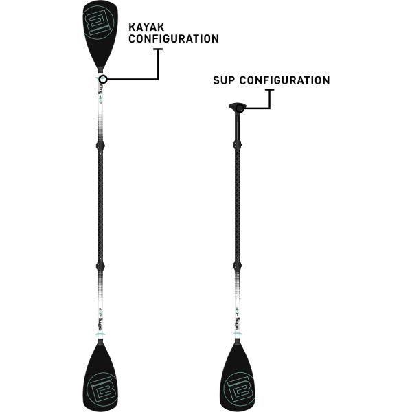 BOTE 4-Piece Hybrid Paddle Fiberglass 2