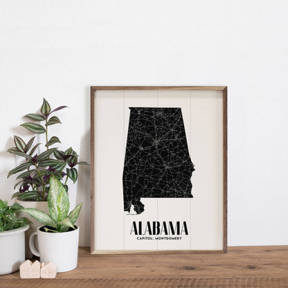 Alabama State Print