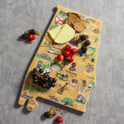 Alabama Cutting Board with Artwork by Fish Kiss™