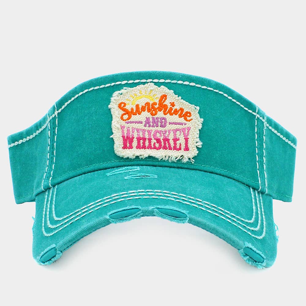 Sunshine And Whiskey Vintage Visor Hat 1