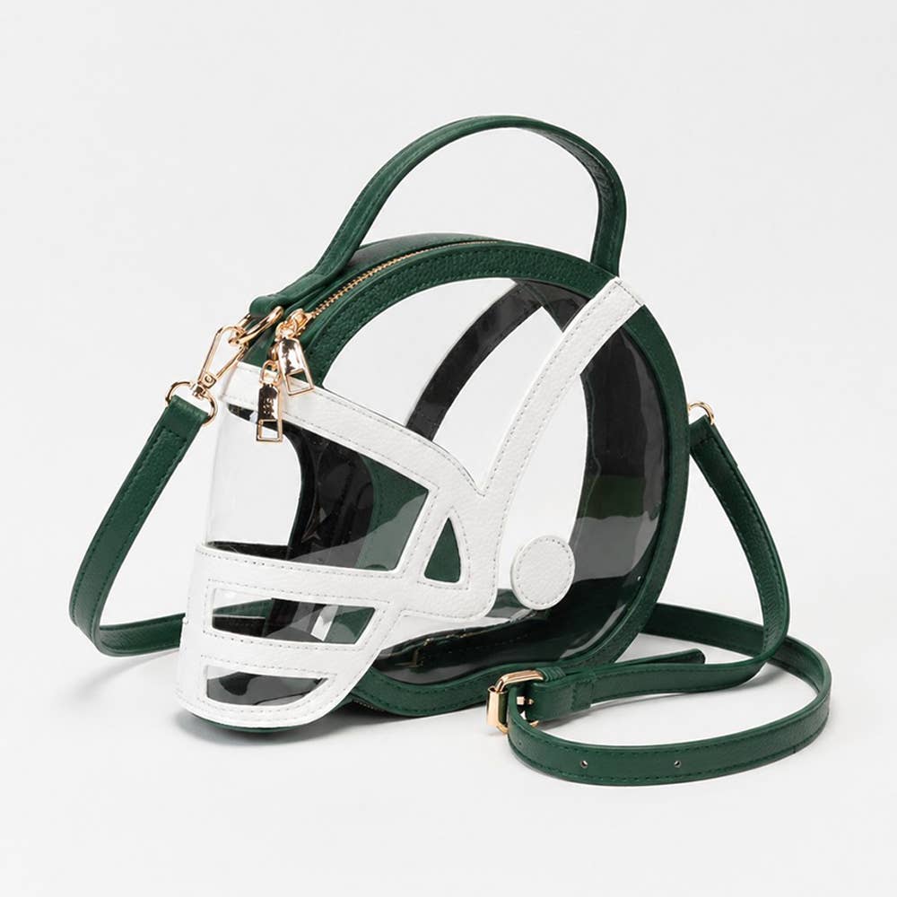 Transparent Gameday Football Helmet Shaped Crossbody Handbag 10
