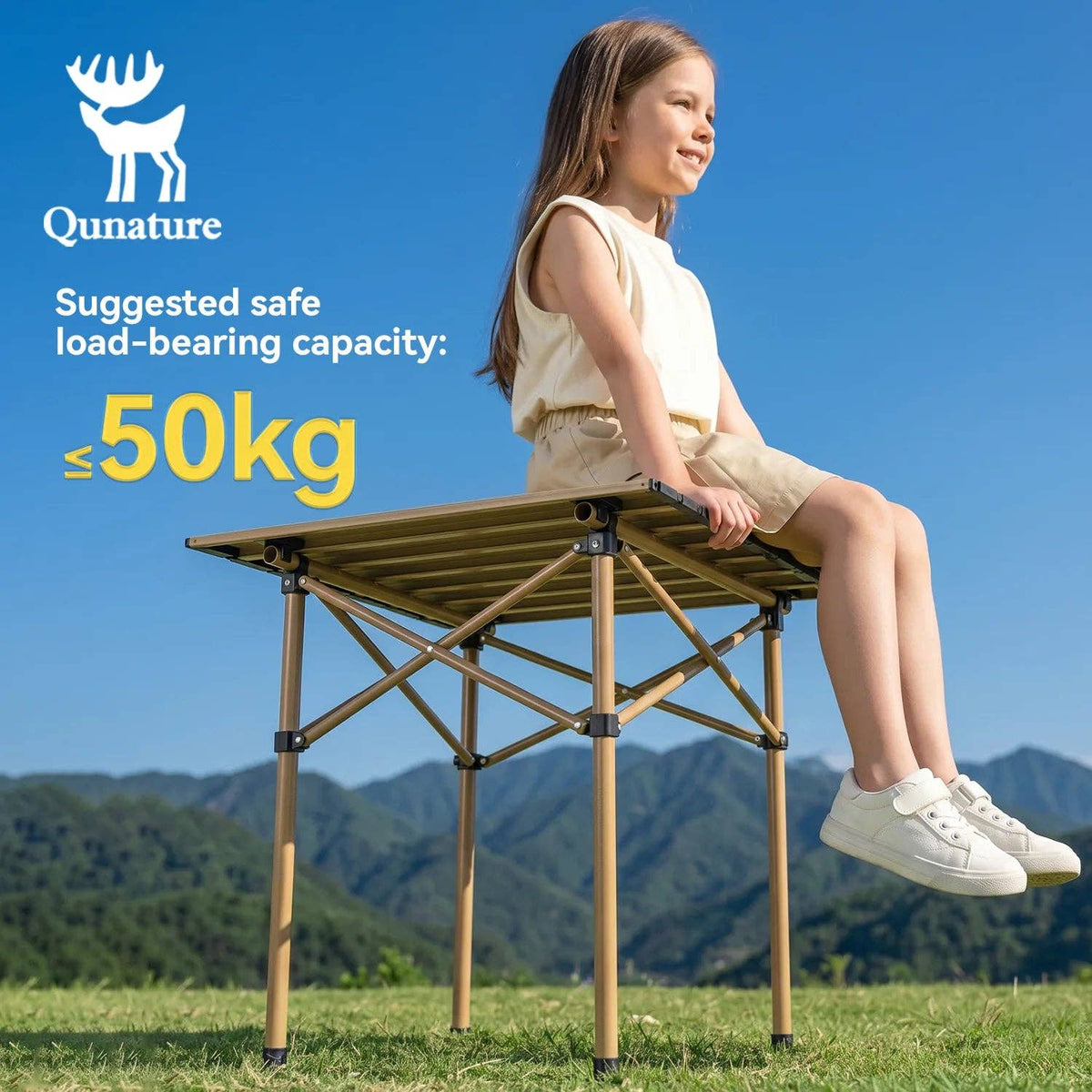 Thickened Steel Portable Folding Table 4