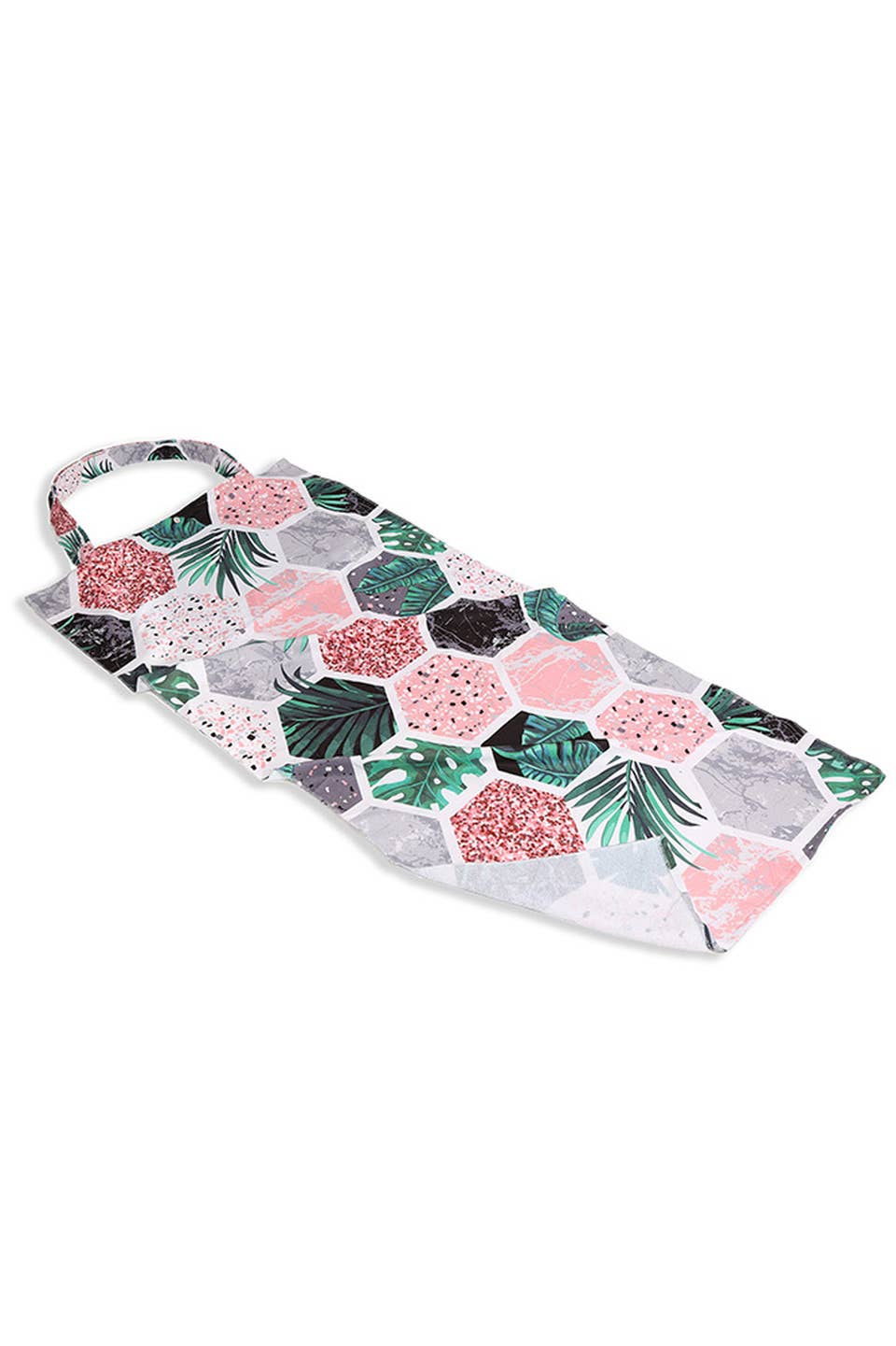 Leaves And Tile Print Beach Towel Bag 5