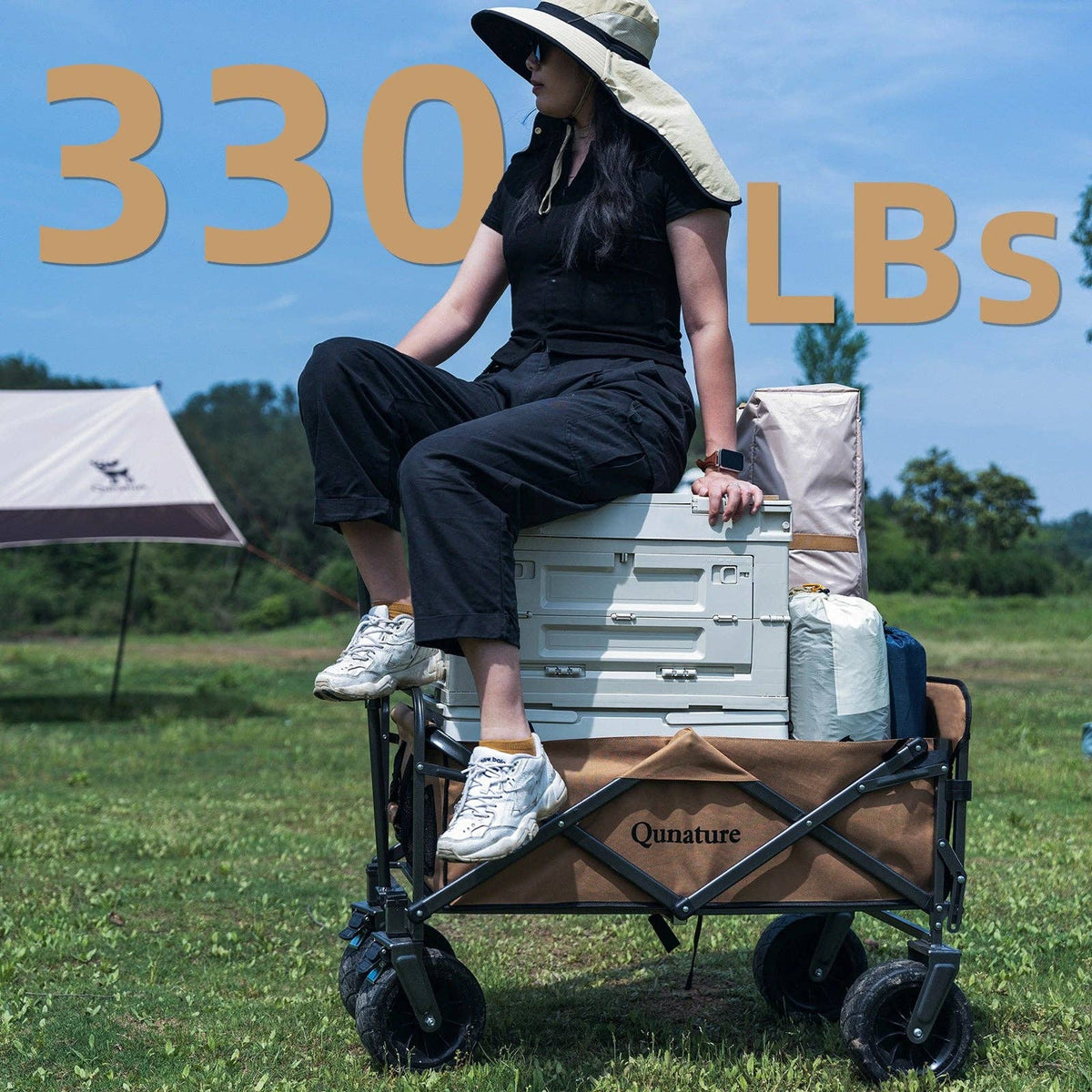 Foldable Expandable Camping Wagon-150L 4