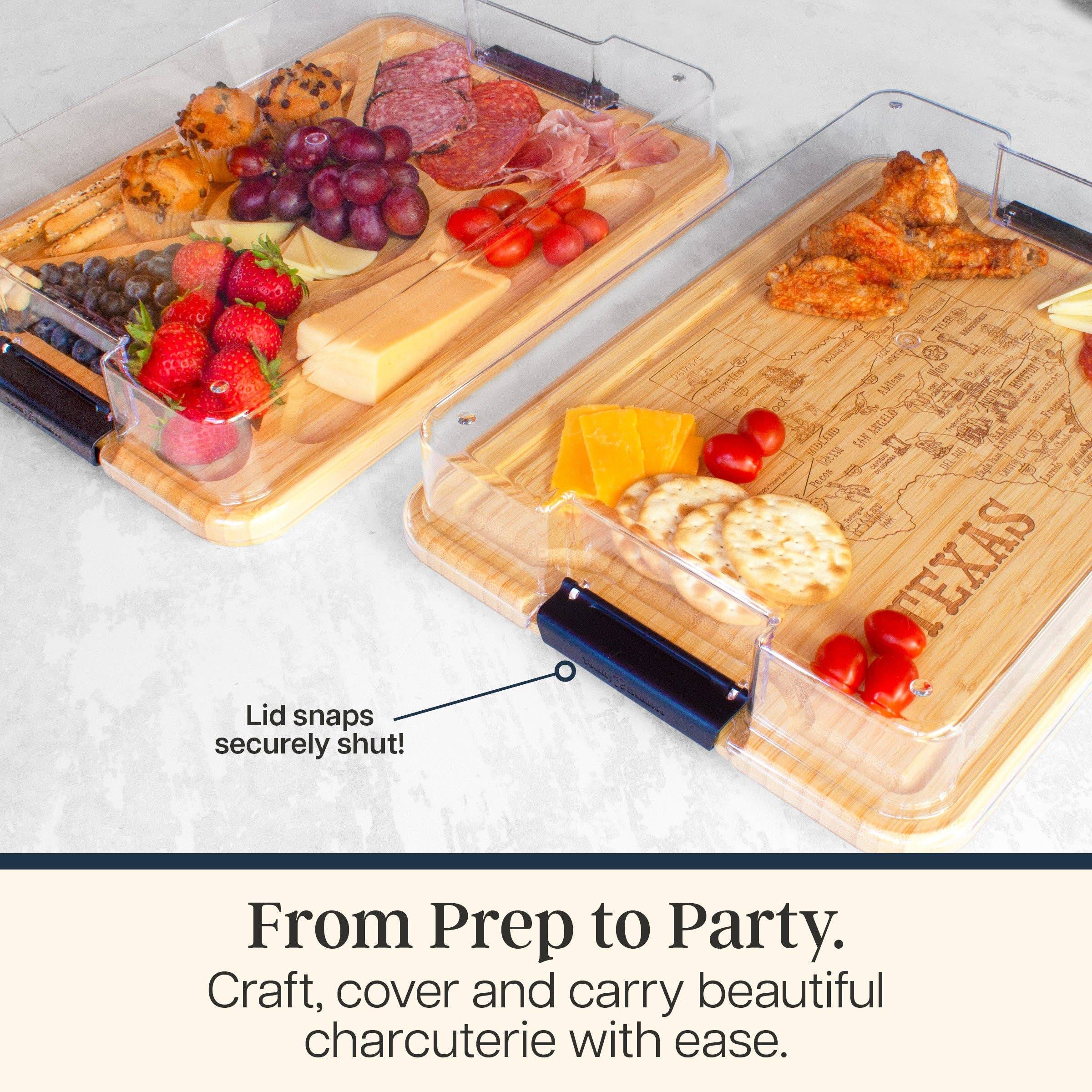 Alabama Charcuterie Board with Lid, Flip, Serve & Store™