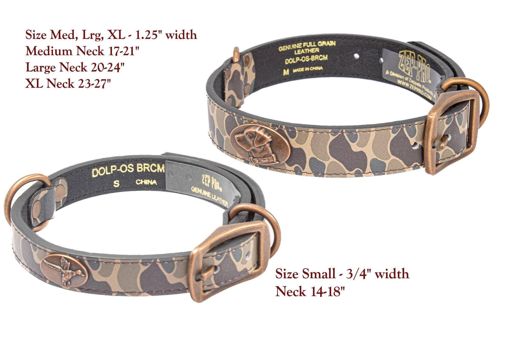 Alabama Crimson Tide Old School Camo Leather Dog Collar 2