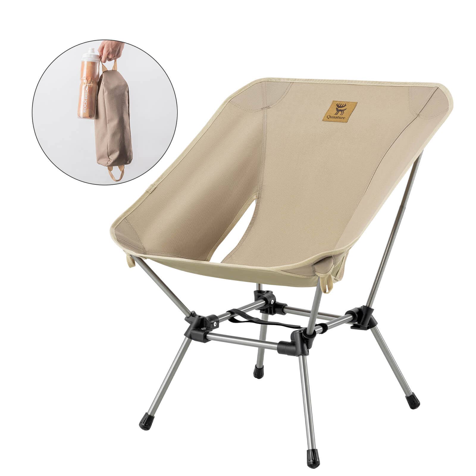 Qunature Lightweight Folding Camp Chair with Storage Bag 4