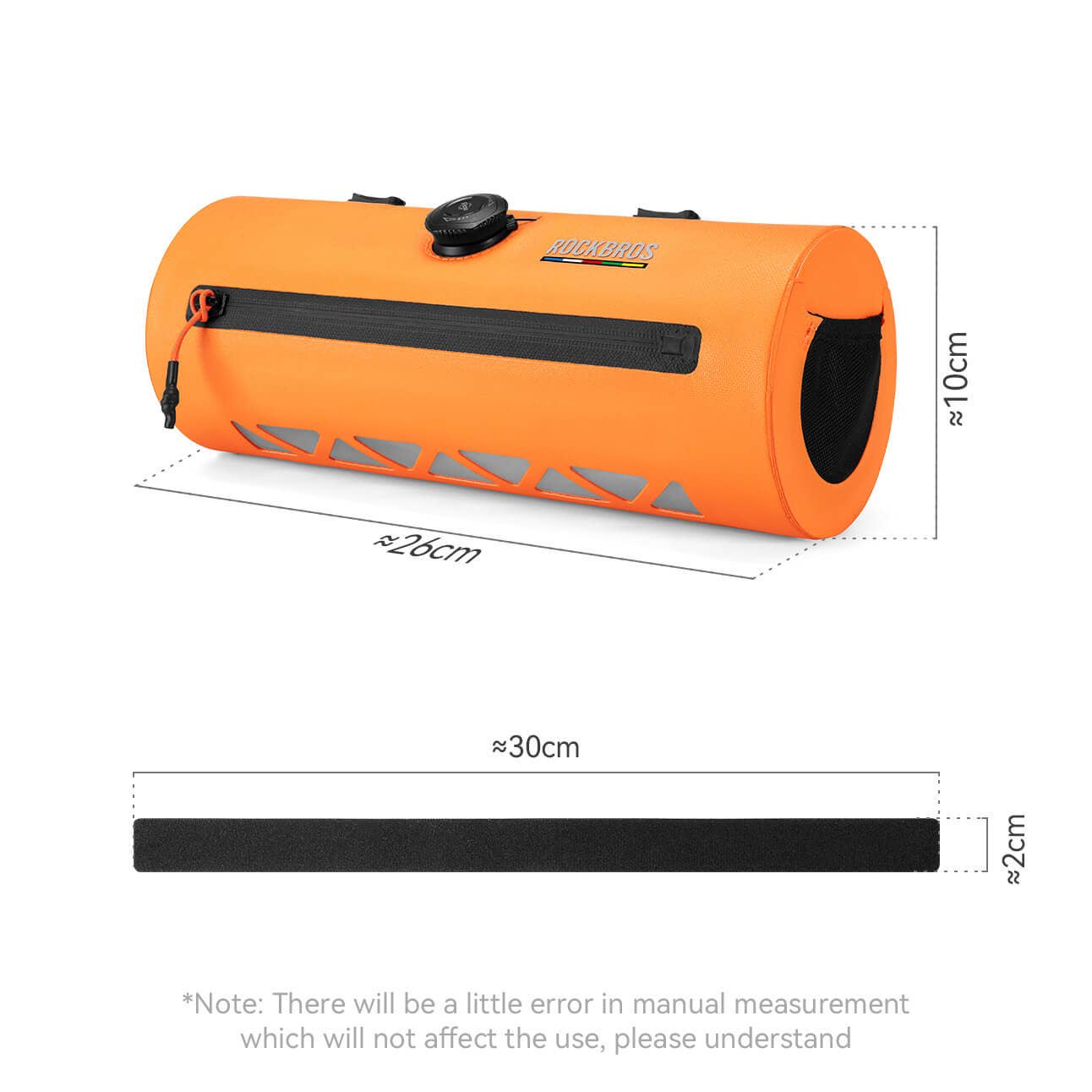 ROAD TO SKY Bike Handlebar Bag 100% Waterproof 2L 8