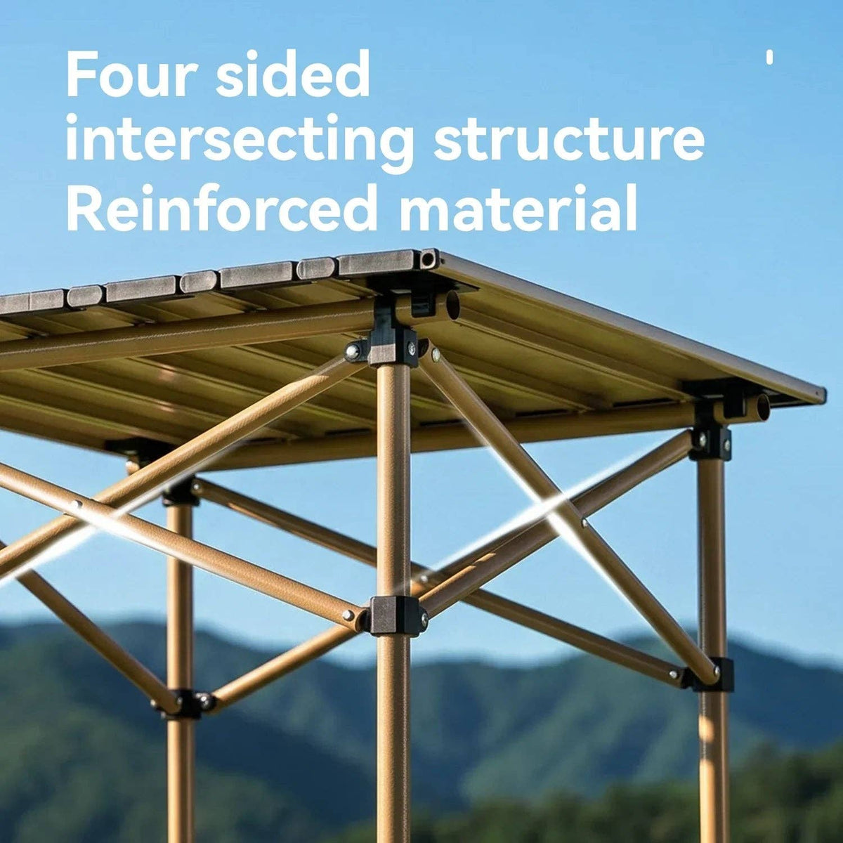 Thickened Steel Portable Folding Table 8