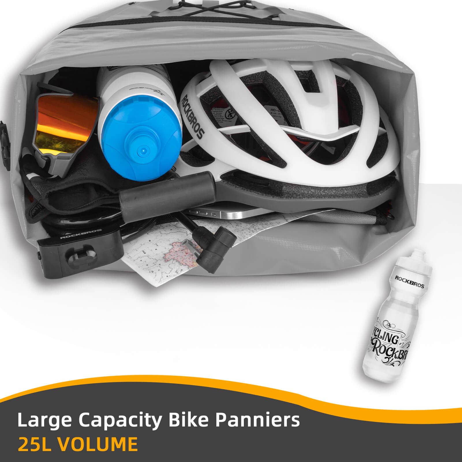 Fully Waterproof Bike Pannier Large Capacity 20