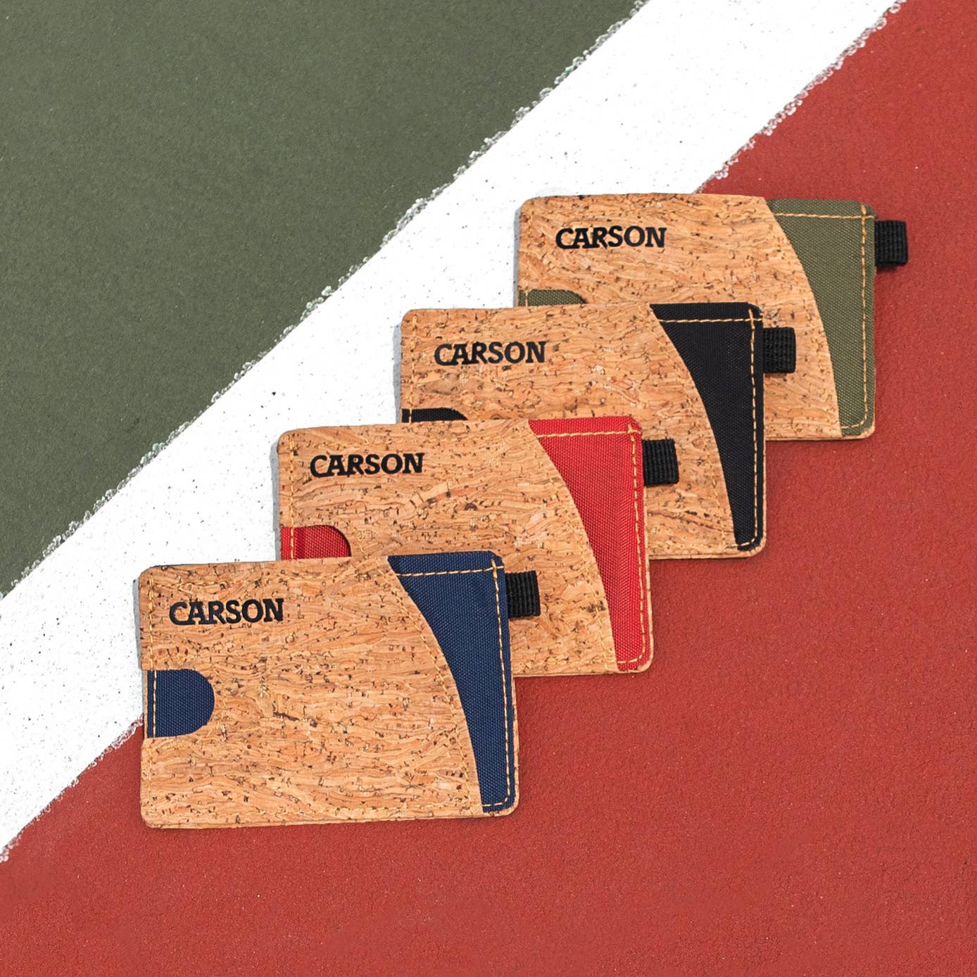 Compact Wallet Made from Organic Cork Material - 4 Assorted 5