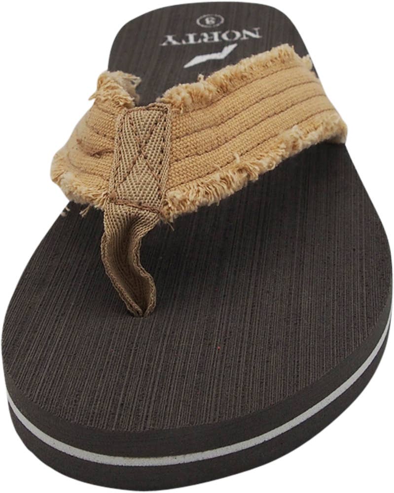 NORTY Men's Lightweight Canvas  Sandal - 40572 - Tan 6
